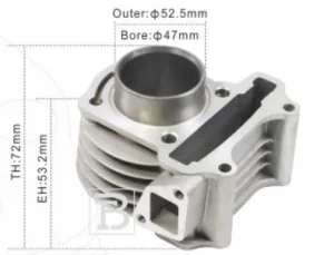 GY-6 50 - 80CC SİLİNDİR 47MM TAKIMI