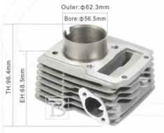 MH-125 DRIFT 125 SILINDIR 56.5mm KOMPLE