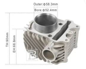 FİZZY 125 SİLİNDİR 52,4MM KOMLE